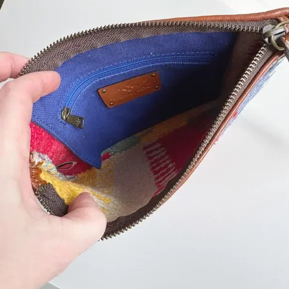 Patricia Nash Hand Loomed Multi Stripe Ballari Wristlet - Picture 3 of 7